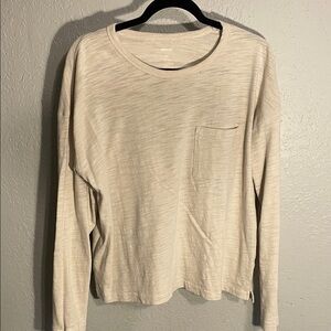 Sonoma Cream Long Sleeve Blouse